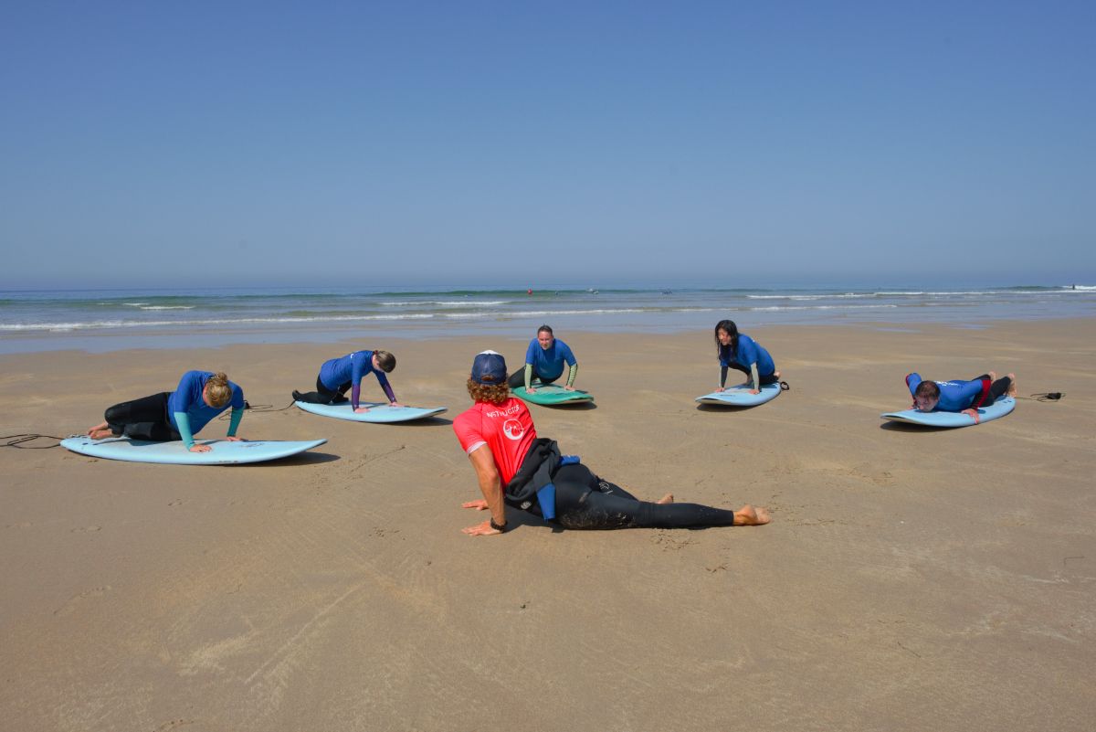 Construir músculo para entrenamiento surf